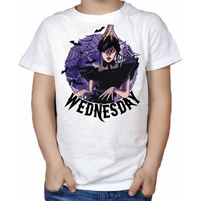 Fajntričko Kids dětské tričko Wednesday bílá – Hledejceny.cz