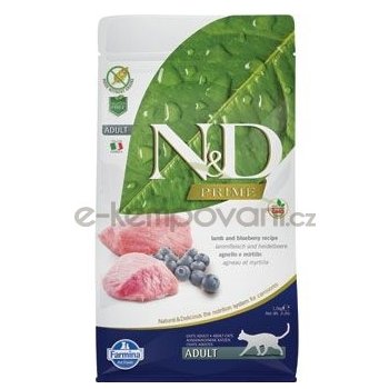 N&D Prime Grain Free Cat Adult Lamb & Blueberry 1,5 kg