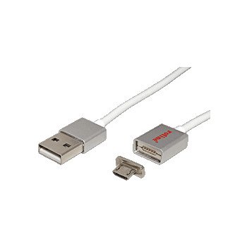 Roline 11.02.8312 USB 2.0, USB A(M) - magnetický micro USB B(M), 1m