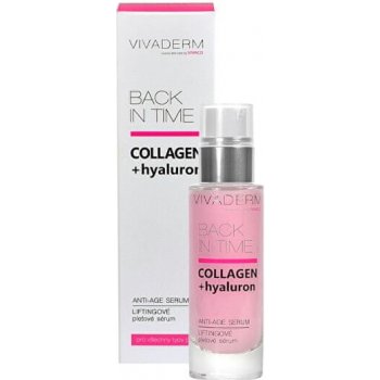 Vivaco Vivaderm Collagen + hyaluron Liftingové sérum proti vráskám 30 ml