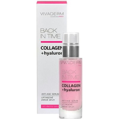 Vivaco Vivaderm Collagen + hyaluron Liftingové sérum proti vráskám 30 ml