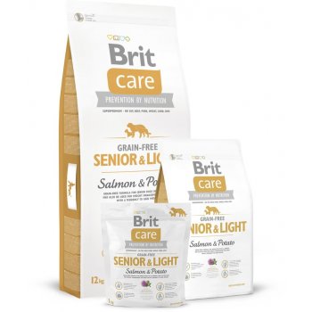 Brit Care Grain-free Senior & Light Salmon & Potato 1 kg