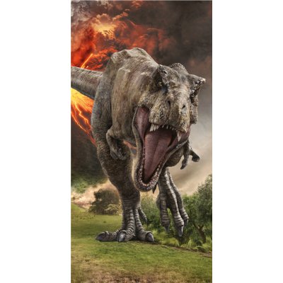 Jerry Fabrics Bavlněná froté osuška 70 x 140 cm - Jurský Svět "Volcano" – Hledejceny.cz