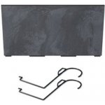 PROSPERPLAST Závěsný truhlík - URBI CASE W Beton Effect 39,5x18,5 cm antracit – Sleviste.cz