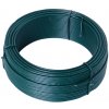 Pletací jehlice Napínací drát pro pletiva 3,4mm 50m zelený PVC