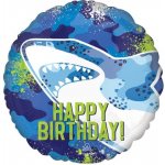 Anagram Foliový balonek Žraloci Happy Birthday 43 cm – Hledejceny.cz