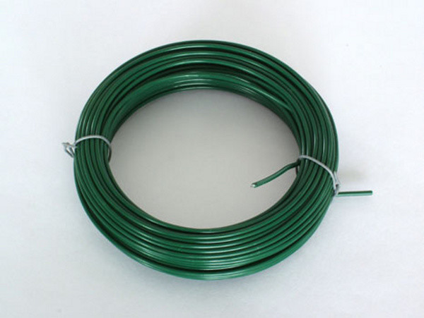 Ploty Vamberk Napínací drát 3,5 PVC zelený bal. 52 m