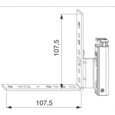 MACO Rohové ložisko křídlové 130kg 12/18-9 pravé – Hledejceny.cz