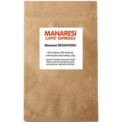 Manaresi Vzorek Bezkofeinu zrnková 50 g – Hledejceny.cz