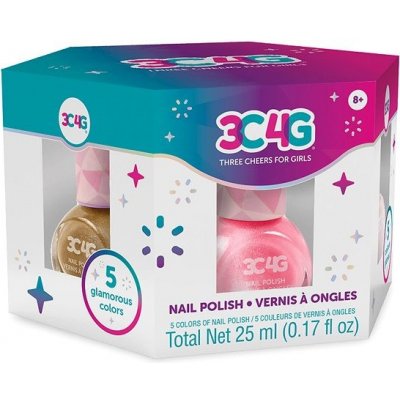 Make It Real 3C4G ružový, zlatý lak na nechty, 5 dielny set (MIR10023) – Zbozi.Blesk.cz
