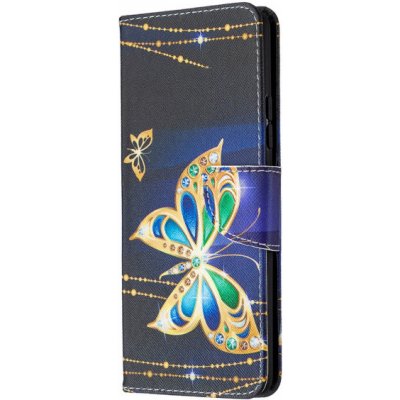 Pouzdro MFashion Samsung Galaxy A42 5G - černé - Motýli