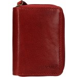 Lagen Kožené zipové pouzdro na karty 5015T červené – Zboží Živě