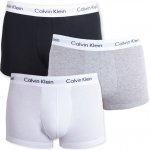 Calvin Klein boxerky Cotton Stretch Low Rise Trunk Grey Black White 3Pack – Hledejceny.cz