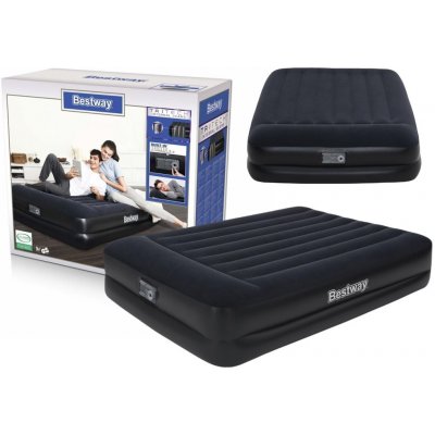 Bestway Bestway nafukovací matrace s externí vzduchovou pumpou | 203 cm x 152 cm x 46 cm – Zboží Dáma