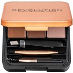 Makeup Revolution London Brow Sculpt Kit set a paletka na obočí Brown 2,2 g – Zboží Dáma Makeup Revolution London Brow Sculpt Kit set a paletka na obočí Brown 2,2 g – Zboží Dáma