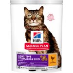 Hill's Pet Nutrition Feline Adult Sensitive Stomomach & Skin Chicken 7 kg – Sleviste.cz