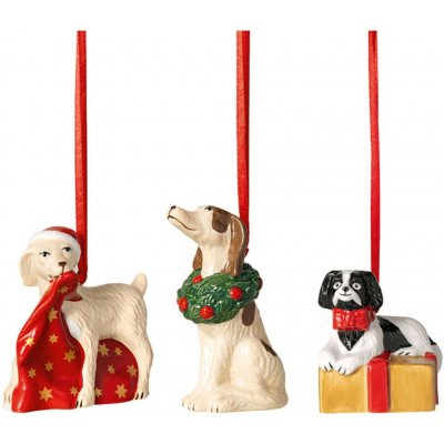 VILLEROY & BOCH Set vánočních ozdob NOSTALGIC ORNAMENTS Dárky 3 ks – Zboží Dáma