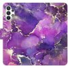 Pouzdro a kryt na mobilní telefon Samsung iSaprio Purple Marble Samsung Galaxy A32 5G