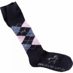 USG Podkolenky jezdecké Caro navy offwhite jeans pink – Zboží Dáma