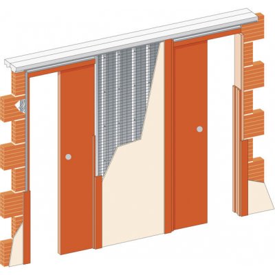 JAP 720 Unibox ZEĎ 1000+1000 x 2200 mm – Zboží Mobilmania