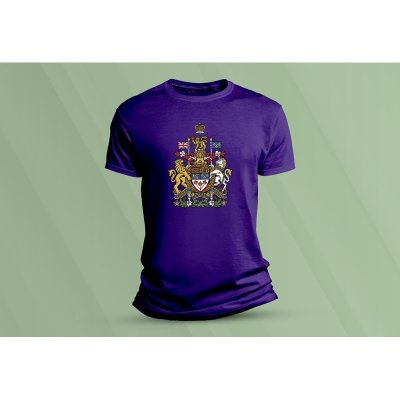 Sandratex dětské bavlněné tričko Státní znak Kanady. purpurová – Zboží Mobilmania