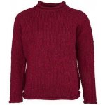 Vlnka Dámský vlněný svetr pulover červená – Zboží Mobilmania