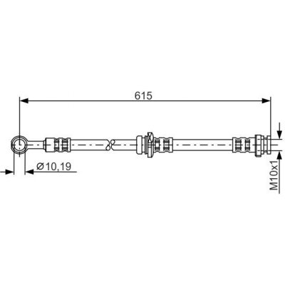 Brzdová hadice BOSCH 1 987 476 997 (1987476997) – Zboží Mobilmania