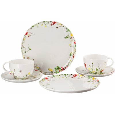 Rosenthal Snídaňová sada se šálky Brillance Bone China Fleurs Sauvages 6 ks – Zboží Mobilmania