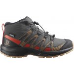 Salomon XA Pro V8 Mid CSWP J 417285 dětské vyšší nepromokavé trekové boty magnet/acorn – Sleviste.cz