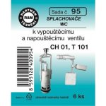 HARTMAN těsnění splachovače WC k vypouštěcímu ventilu a napouštěcímu ventilu, sada č. 95 – Zboží Dáma