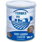 Sokol Falco Farmka Dog kusy lososa v hovězím 800 g – Sleviste.cz