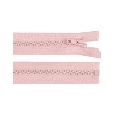 Zip kostěný bundový 5mm dělitelný délka 60 cm - pudrová růžová – Zboží Mobilmania