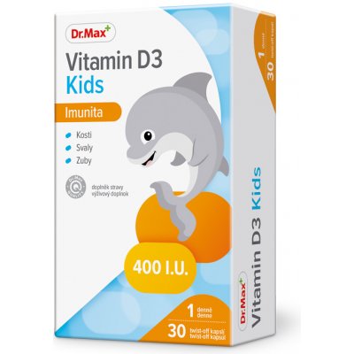 Dr.Max Vitamin D3 Kids 30 kapslí od 99 Kč - Heureka.cz