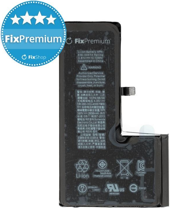 FixPremium baterie pro Apple iPhone XS 2658 mAh