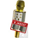 Bezdrátový karaoke mikrofon WS 858 Zlatý – Zboží Dáma