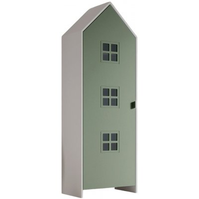 Vipack Casami Bruges 58 x 172 x 37 cm bílá / zelená – Zboží Mobilmania