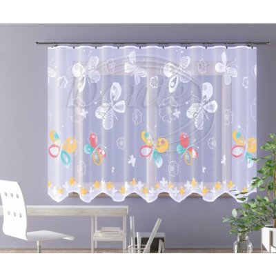 Dětská záclona BAREVNÍ MOTÝLCI - 150 cm – Sleviste.cz