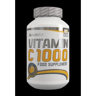 BioTech USA Vitamin C 1000 250 kapslí – Zbozi.Blesk.cz