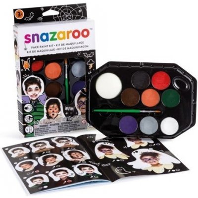 Sada barev na obličej s návody HALLOWEEN – Sleviste.cz