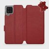 Pouzdro Mobiwear Flip Samsung Galaxy M22 - Tmavě červené - L_DRS Dark Red Leather