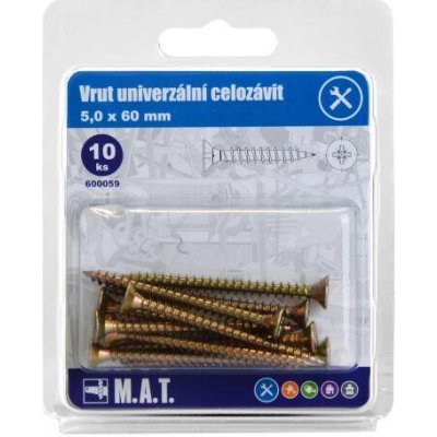 vrut un.celozávit 5,0x 60mm ZZ (10ks) – Zboží Mobilmania