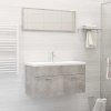 Koupelnový nábytek VidaXL 2dílný set koupelnového nábytku betonově šedý dřevotříska