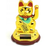 SOLÁRNÍ japonská KOČKA ŠTĚSTÍ s tlapkou MANEKI NEKO – Hledejceny.cz