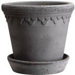Květináč Kobenhavner s podmiskou Raw Grey 25 cm Bergs Potter – Hledejceny.cz