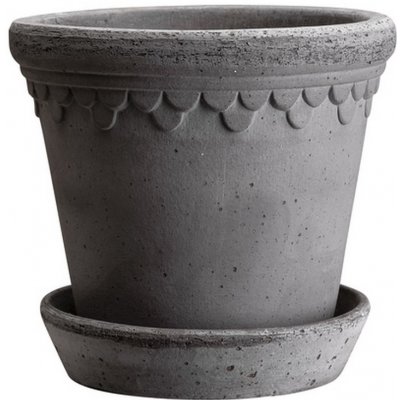 Květináč Kobenhavner s podmiskou Raw Grey 25 cm Bergs Potter – Hledejceny.cz
