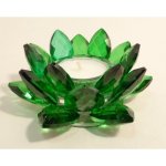 Křišťálový svícen Lotos zelený – Zboží Dáma