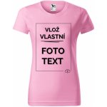 Dámské tričko s potiskem Světle růžová – Zboží Dáma