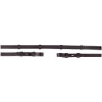 Otěže BR Leather Grip black/silver – Zboží Dáma