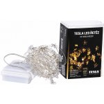 TESLA lighting Tesla dekorativní nano řetěz Hvězda 1,5cm 50LED 2700K 5m +30cm 3x AA baterie časovač IP44 – Hledejceny.cz