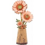 ROBOTIME Rowood 3D dřevěné puzzle Oranžová gerbera 105 ks – Sleviste.cz